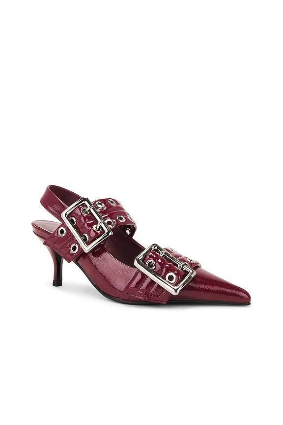 view 2 of 5 Timely Pumps in Dark Red