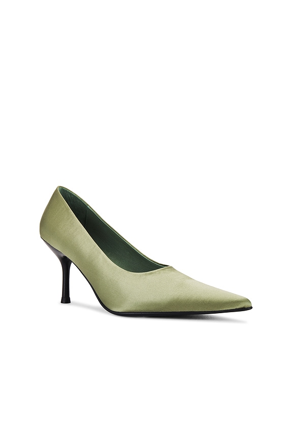 view 2 of 5 Chosen Pump in Olive Silk