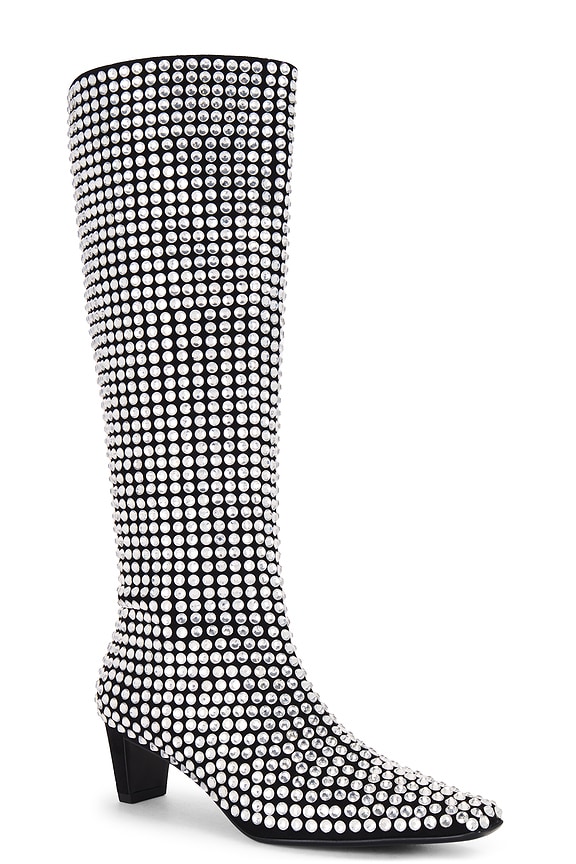 view 2 of 5 Outwest-KJ Boot in Black Suede Silver