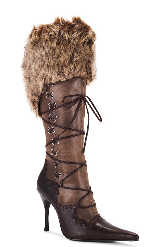 view 2 of 5 VERBIER ブーツ in Brown Combo