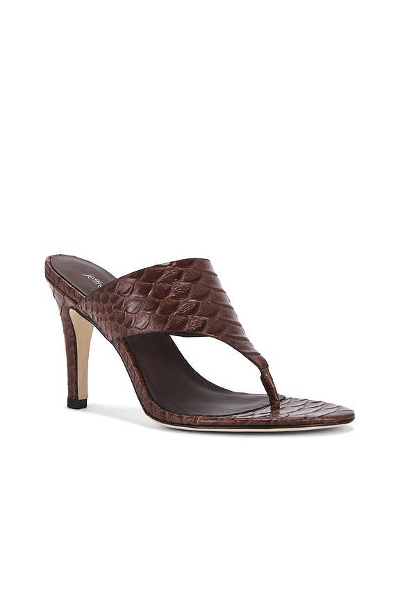view 2 of 5 Azula Heels in Brown Snake