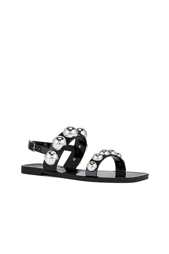 view 2 of 5 Gum Drop Sandals in Black Silver
