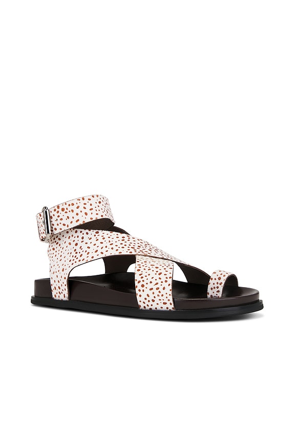 view 2 of 5 Hvar Sandals in Beige Cream Brown Dots
