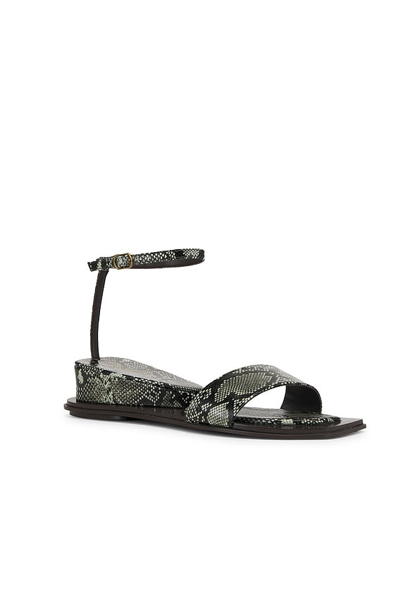 view 2 of 5 Plinth Sandals in Green Snake
