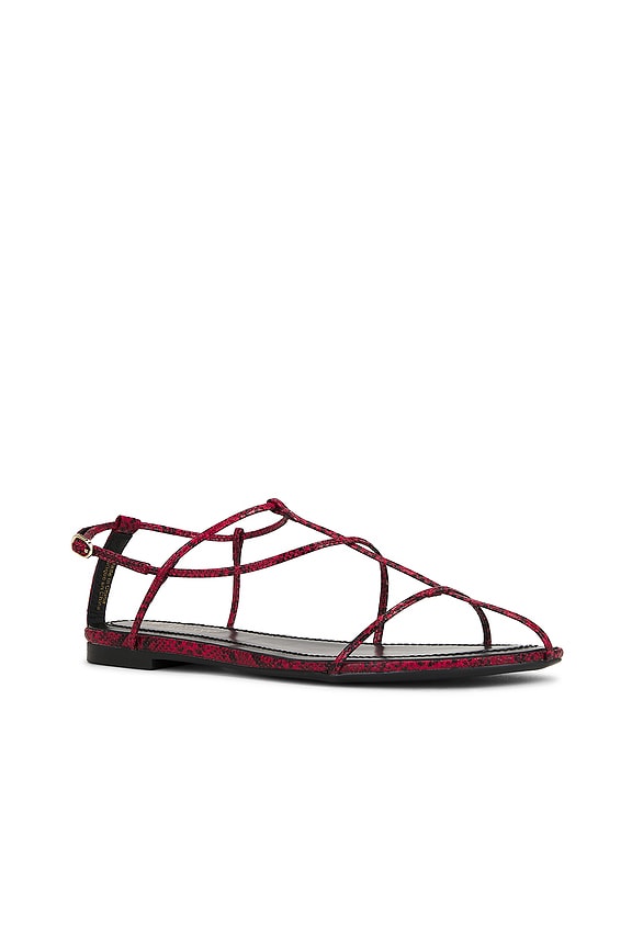 view 2 of 5 Trawl Sandals in Red Black Snake