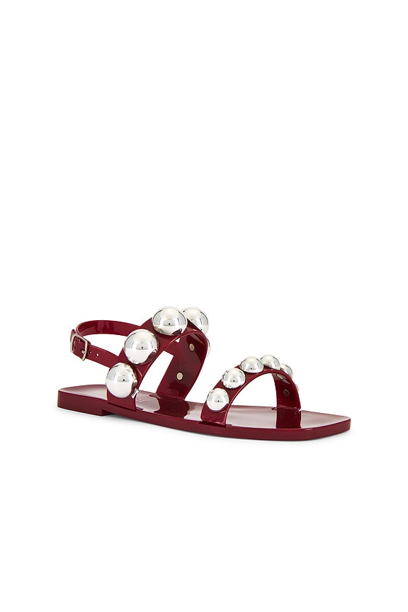 view 2 of 5 Gumdrop Sandal in Red Silver