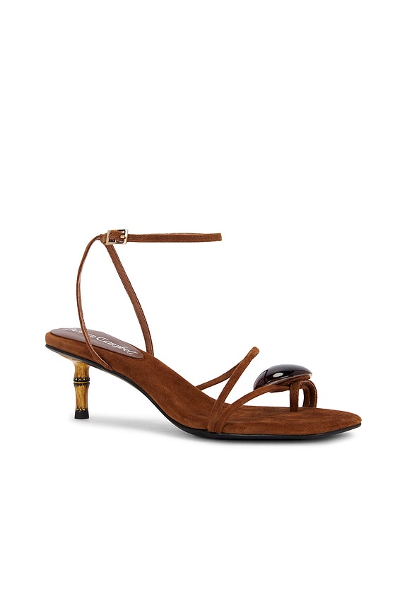 view 2 of 5 Carnelian Sandal in Light Brown Suede Combo