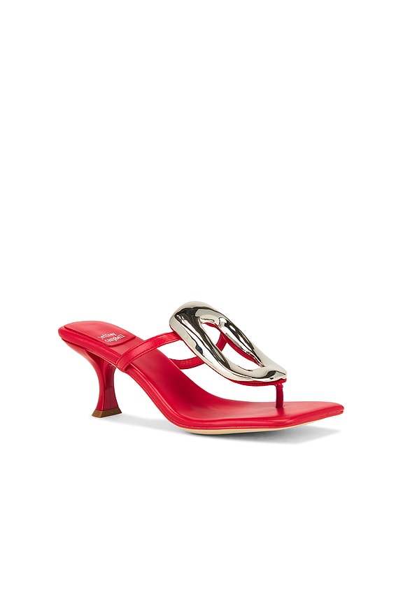 view 2 of 5 Linq Up 2 Sandal in Bright Red Silver Shiny