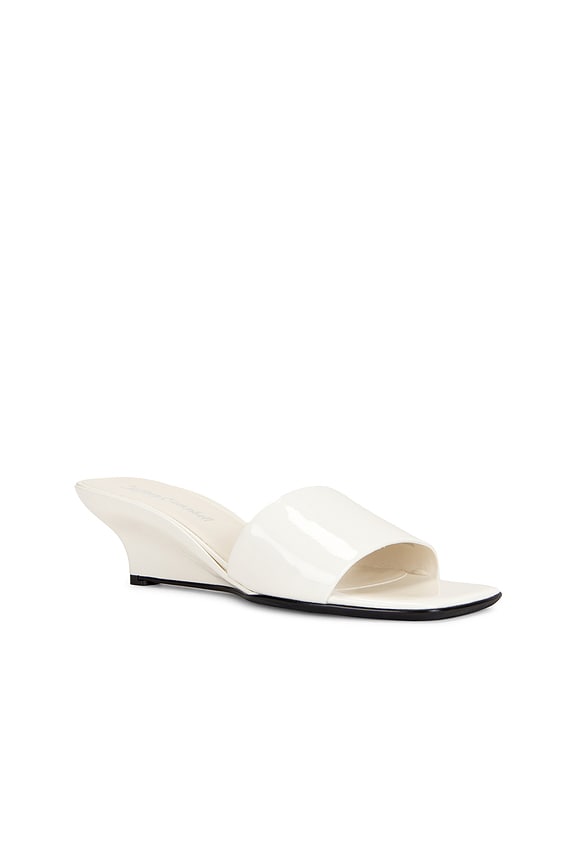 view 2 of 5 Frame Sandal in White Patent