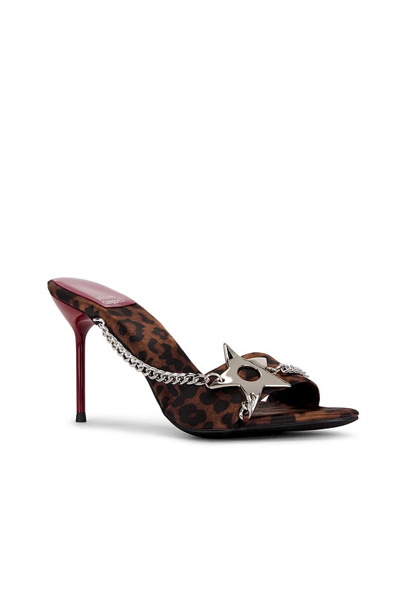 view 2 of 5 Soire-O Sandal in Tan Cheetah Satin Silver