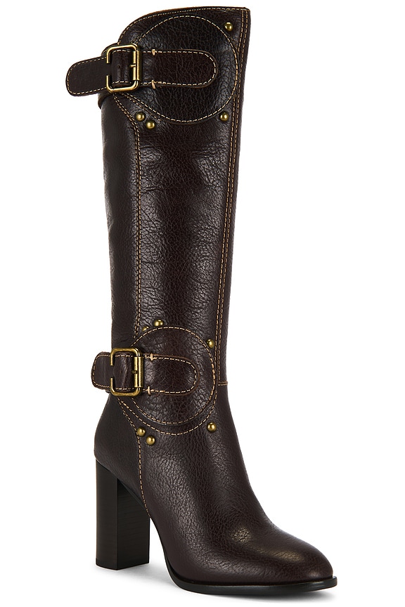 view 2 of 5 BOTTINES CHANTEL in Brown Crinkle & Bronze