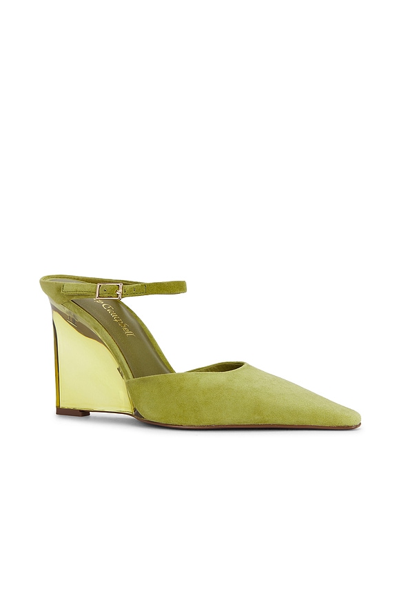 view 2 of 5 Perceptive Pump in Chartreuse Suede