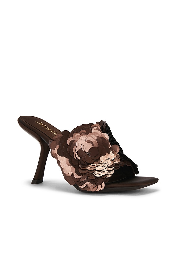 view 2 of 5 BAILAR-SEQ サンダル in Brown Satin Combo