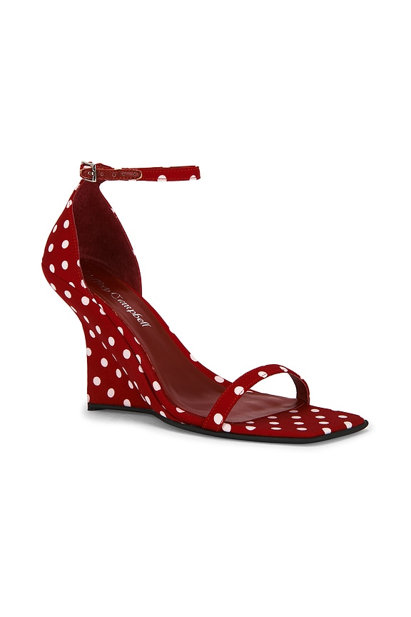 view 2 of 5 FERMI 샌들 in Red White Dot