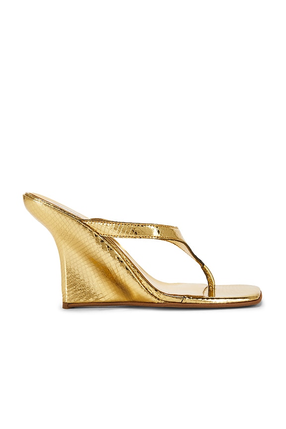 view 1 of 5 Romee Sandal in Gold Snake