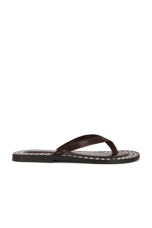 view 1 of 5 Katrina Strap Sandal in Brown & Silver
