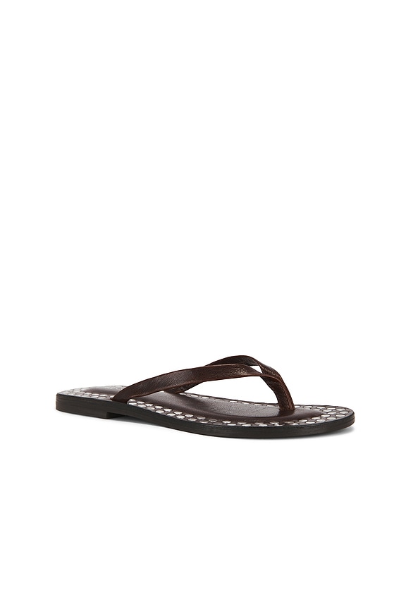 view 2 of 5 Katrina Strap Sandal in Brown & Silver