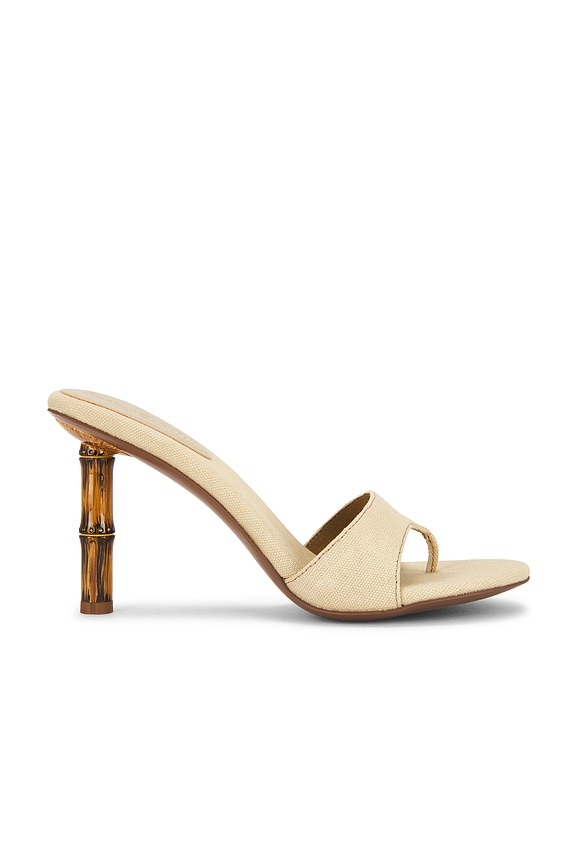view 1 of 5 Linette Sandal in Beige Canvas