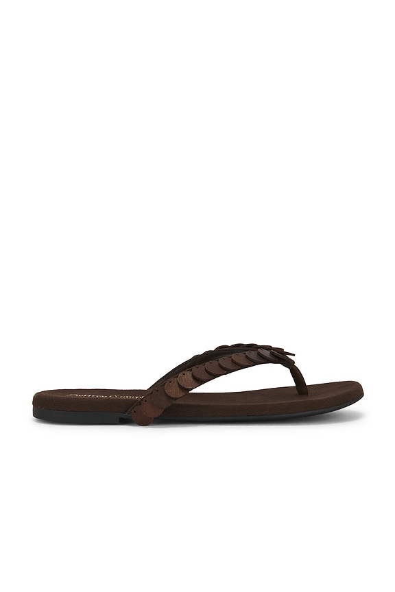 view 1 of 5 Moana Sandal in Brown Canvas