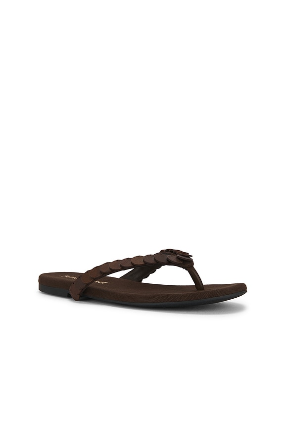 view 2 of 5 Moana Sandal in Brown Canvas