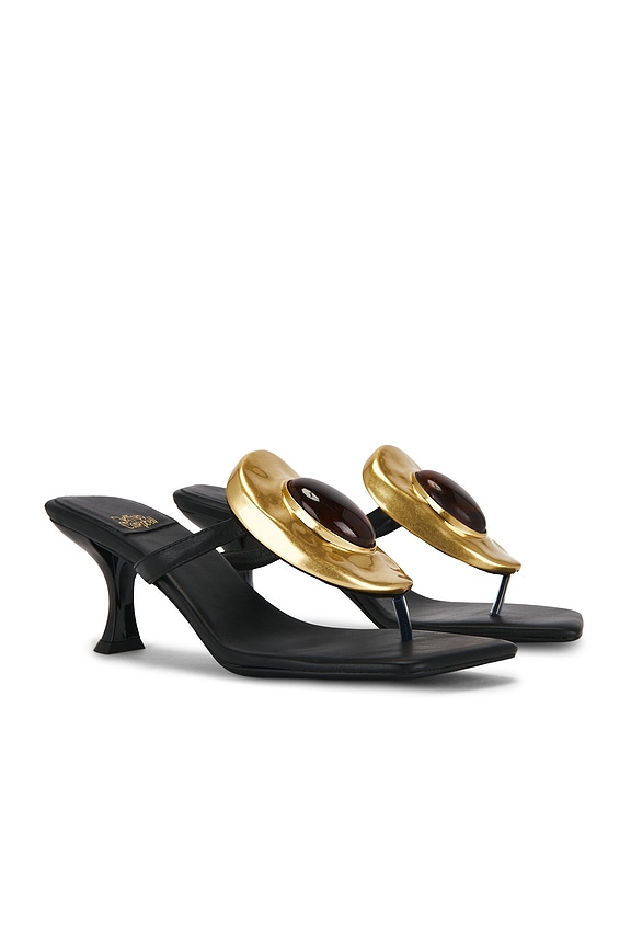 view 1 of 5 SANDALIA BAZAAR in Black, Gold & Tortoise