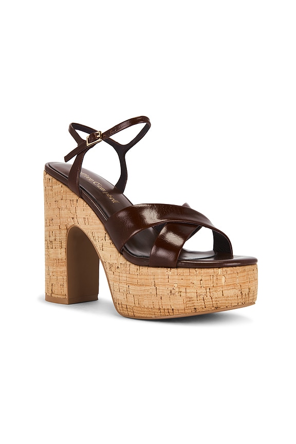 view 2 of 5 SANDALIA BIG TIME PLATFORM in Brown & Cork