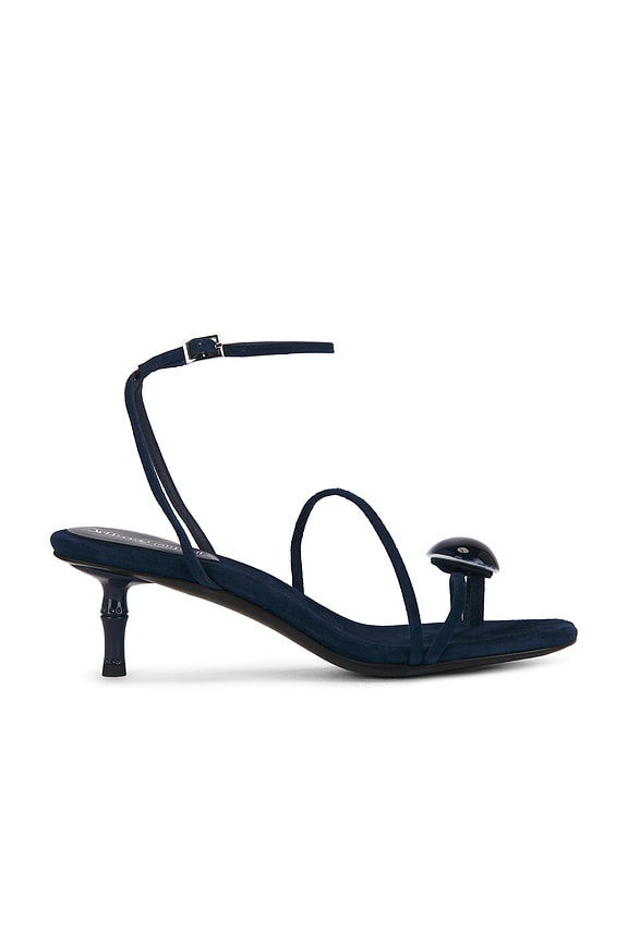 view 1 of 5 Carnelian Sandal in Navy Suede Combo