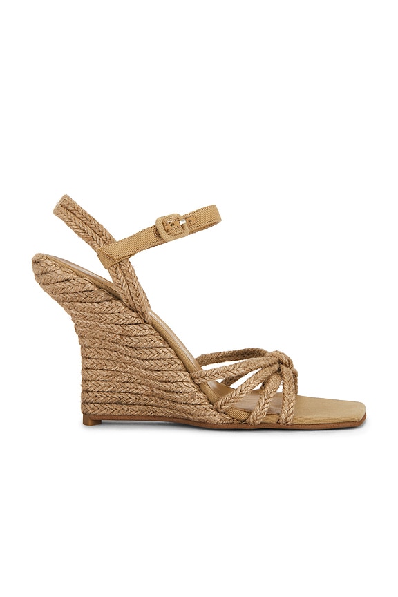 view 1 of 5 Harvester Wedge Sandal in Tan Jute