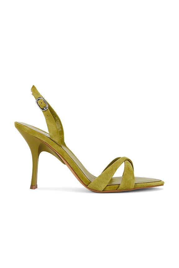 view 1 of 5 SANDALIA MARIELLE in Chartreuse Suede