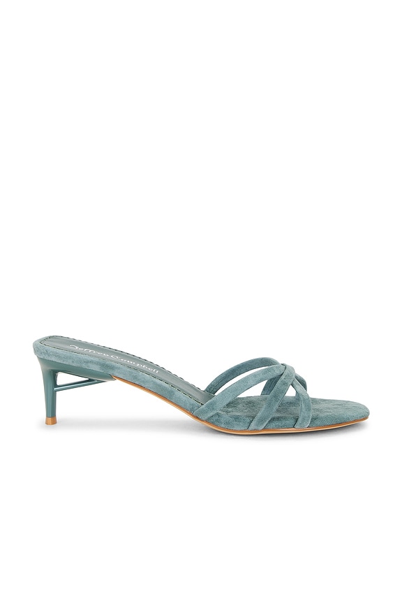 view 1 of 5 Nicoise Sandal in Teal Suede