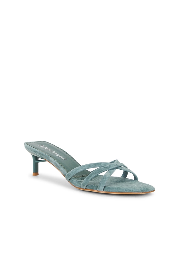 view 2 of 5 Nicoise Sandal in Teal Suede