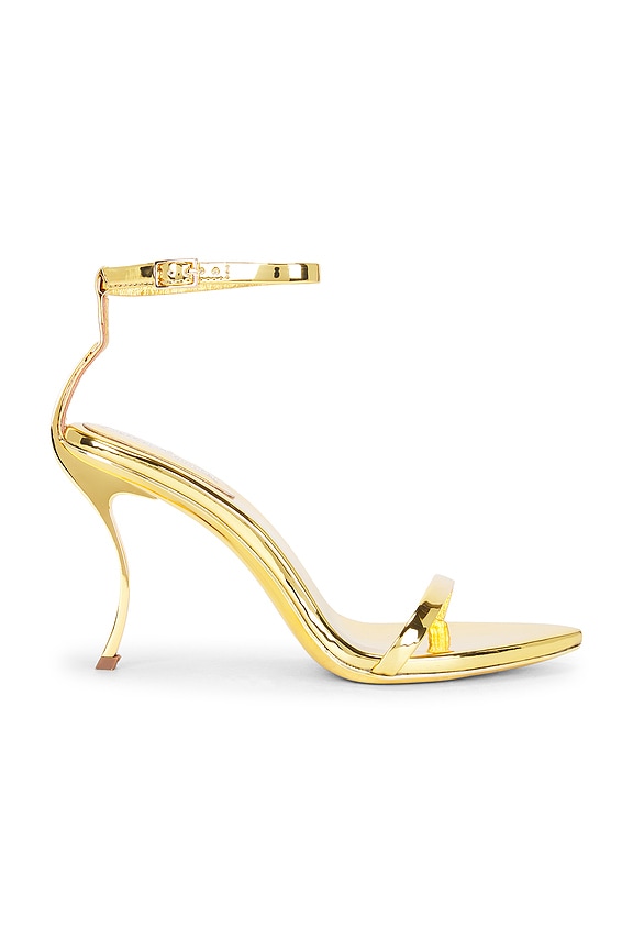 view 1 of 5 Obsession Sandal in Gold Patent