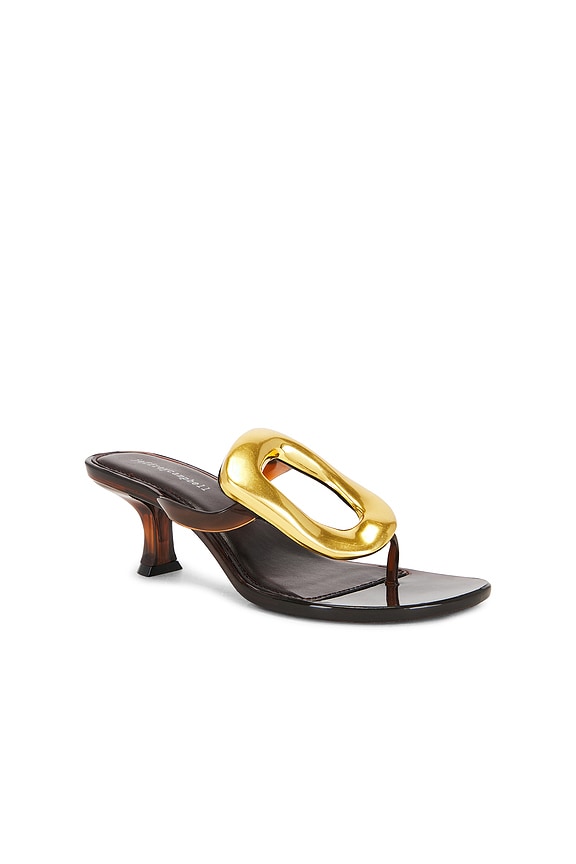view 2 of 5 SANDALES LINQ-UP-J in Brown & Shiny Gold