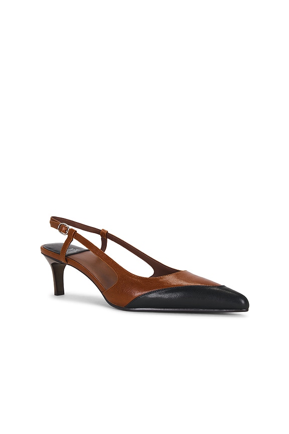 view 2 of 5 Booshky Slingback Pump in Black & Brown Combo
