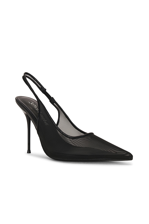 view 2 of 5 Pucker Slingback Pump in Black Mesh
