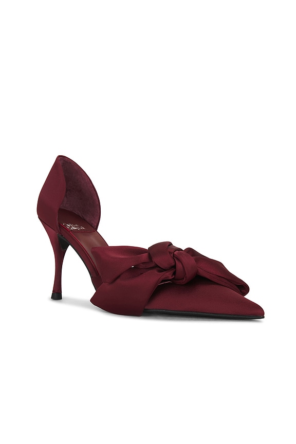 view 2 of 5 Tiff Pump in Wine Satin