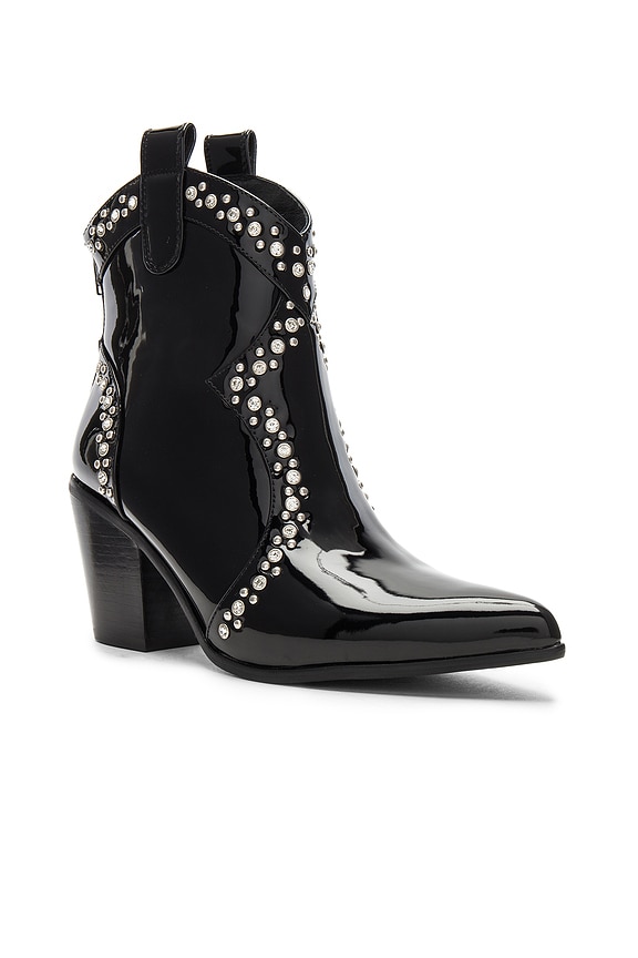 view 2 of 5 БОТИЛЬОНЫ NIGHTWING in Black Patent & Silver