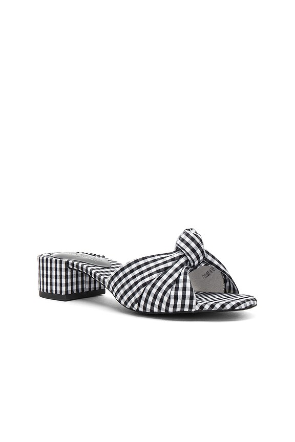 view 2 of 5 Beaton Mule in Black & White Gingham
