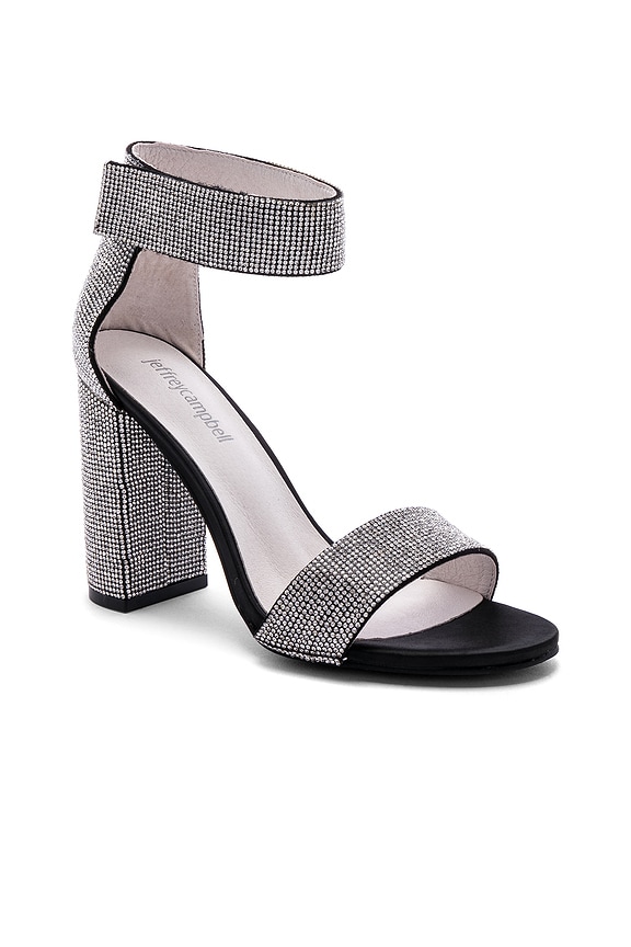 view 2 of 5 Lindsay Heel in Black Satin Silver