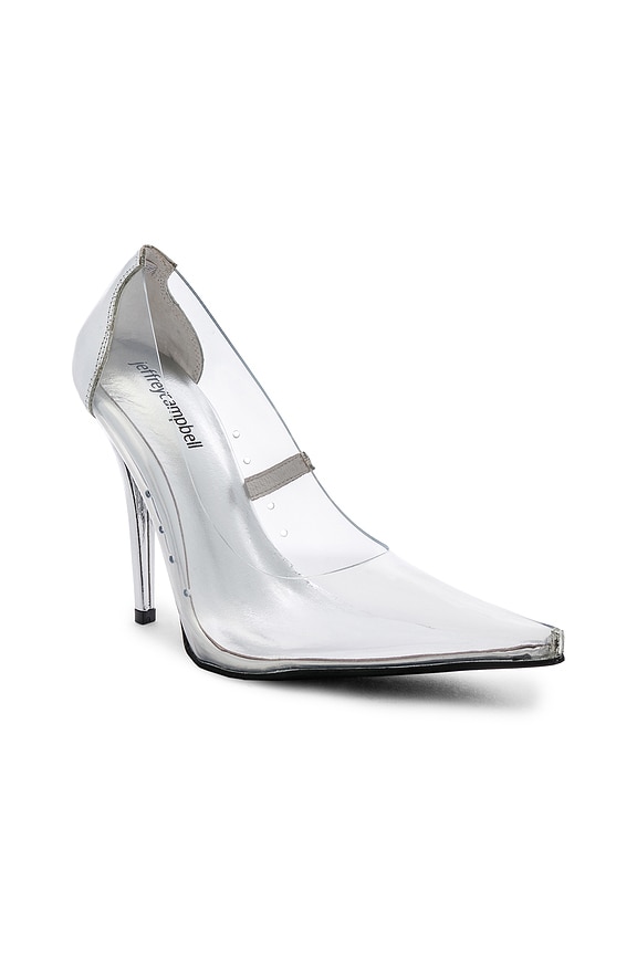 view 2 of 5 ESCARPINS SNOW in Clear & Silver