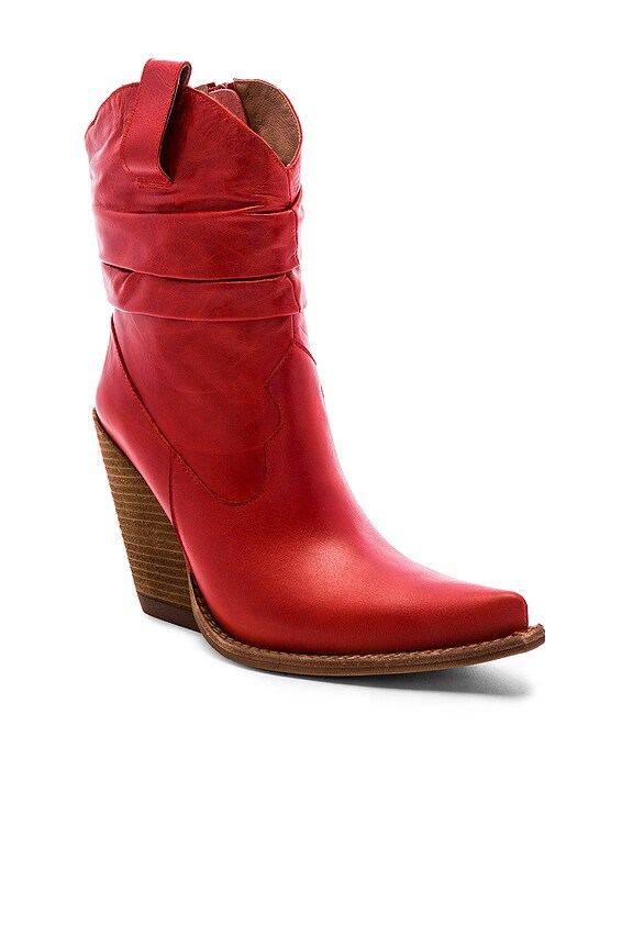 view 2 of 5 BOTÍN VOLCANIC in Red Leather