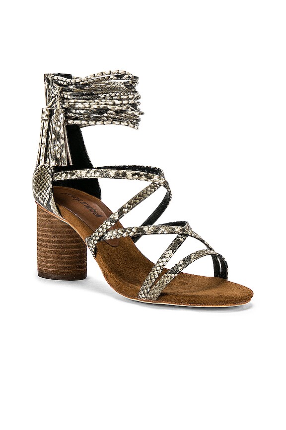 view 2 of 5 Despina Sandal in Natural Python Combo