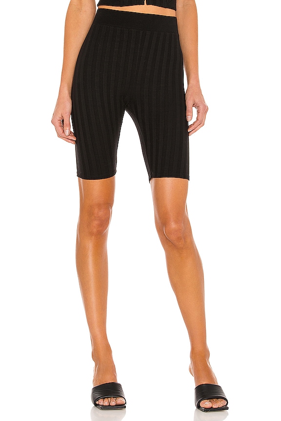 view 1 of 4 Morgan Biker Short in Black