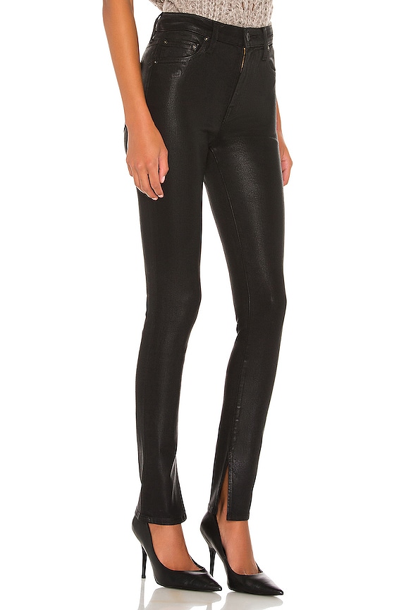 view 2 of 4 Rae High Rise Ankle Skinny in Coated Black