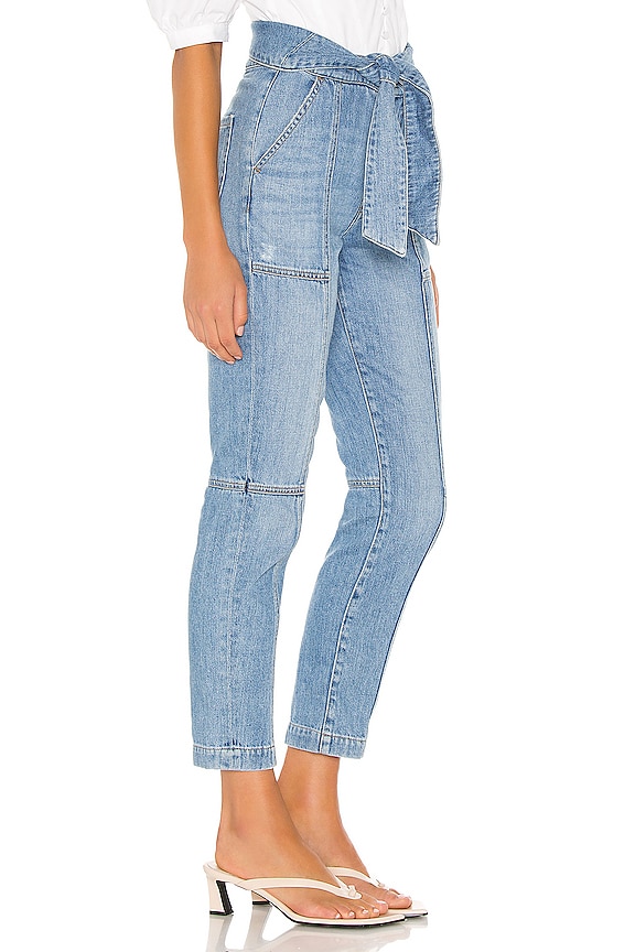 view 2 of 4 Henley Tie Waist Straight Jean in Zuma Light