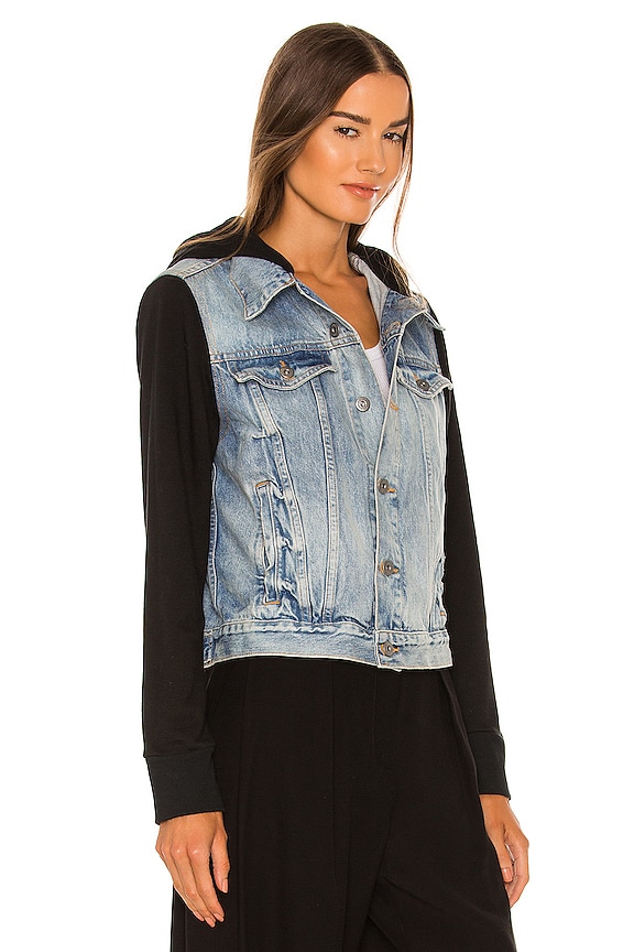 view 2 of 4 Cynthia Terry Combo Denim Jacket in Black