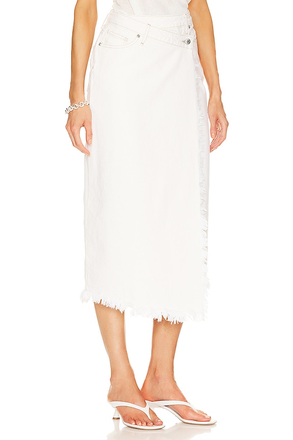 view 2 of 4 Piper Denim Midi Skirt in Ecru