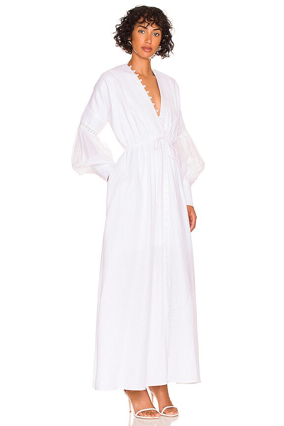 view 2 of 3 MELINDA 2.0 RAMIE マキシドレス in Optical White