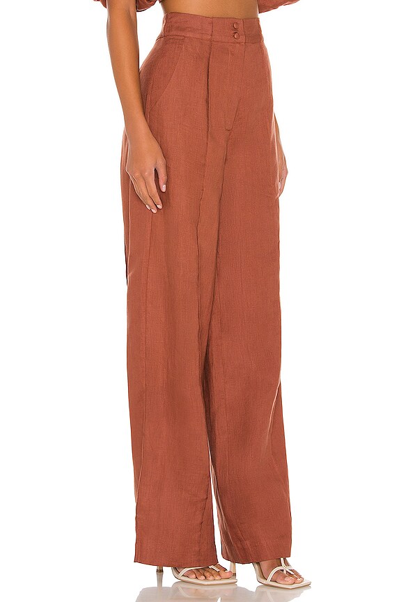 view 2 of 4 Brienne Linen Pant in Earth
