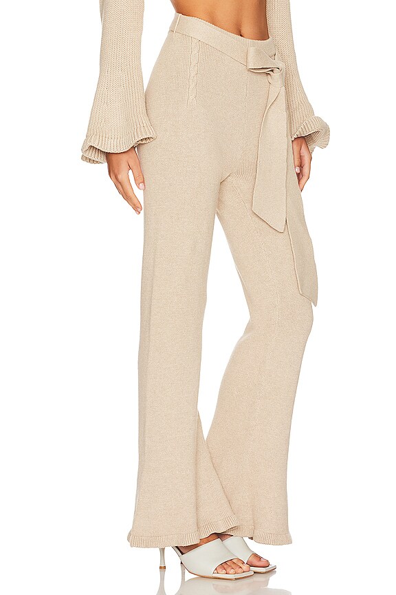 view 2 of 4 Lucia Knit Pant in Stone Marle